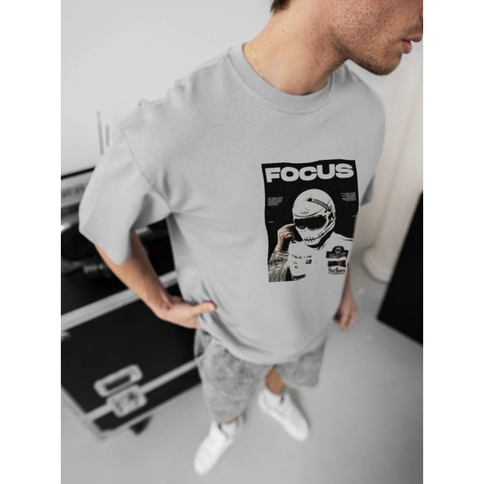 Oversize футболка з принтом