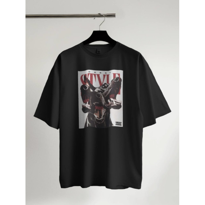 Oversize футболка з принтом