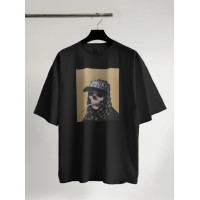 Oversize футболка з принтом
