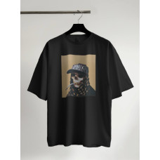 Oversize футболка з принтом