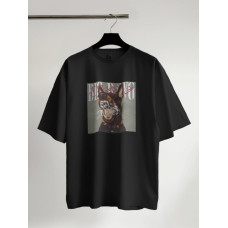 Oversize футболка з принтом