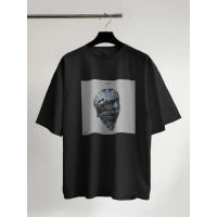 Oversize футболка з принтом