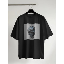 Oversize футболка з принтом
