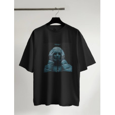 Oversize футболка з принтом