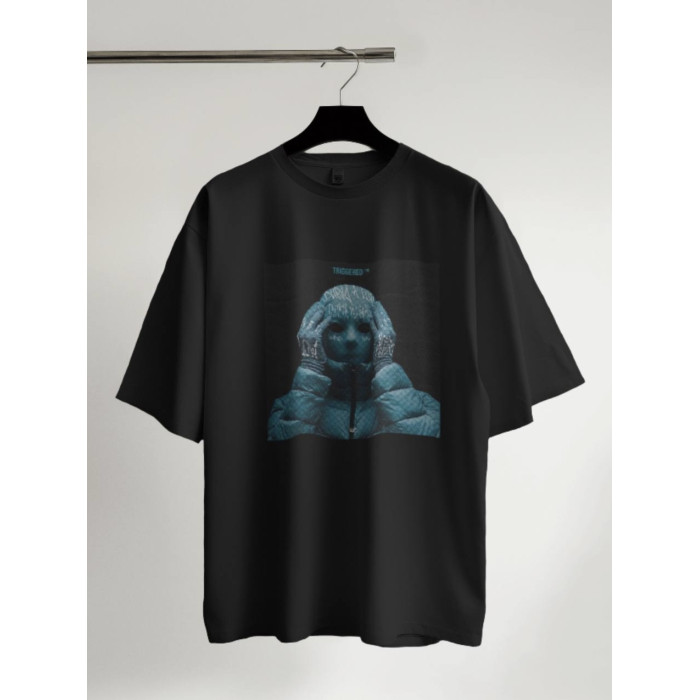 Oversize футболка з принтом