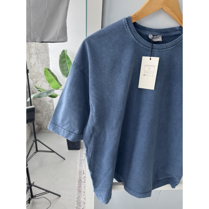 Oversize футболка з вивареної тканини