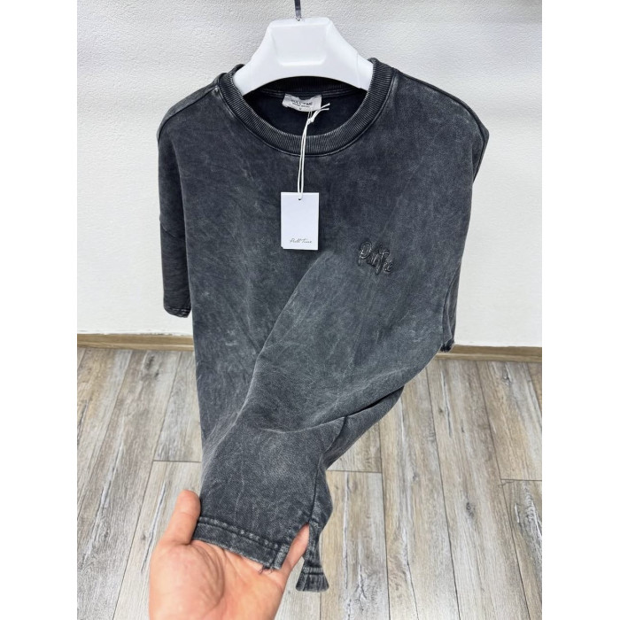 Oversize футболка з вивареної тканини