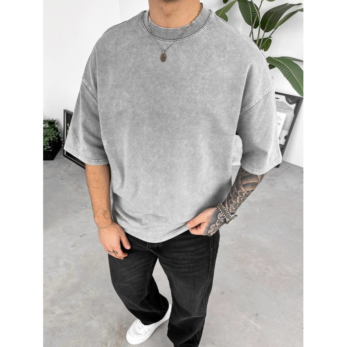 Oversize футболка з вивареної тканини