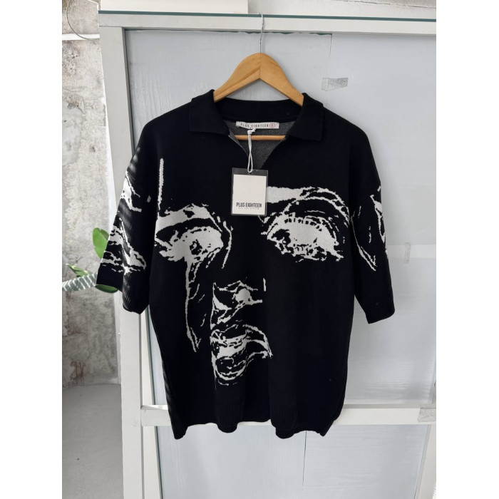 Oversize футболка з принтом