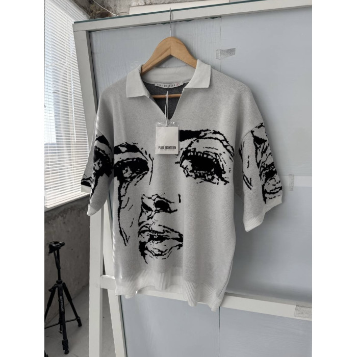 Oversize футболка з принтом