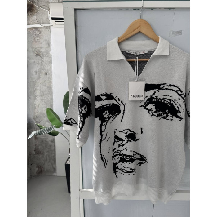 Oversize футболка з принтом