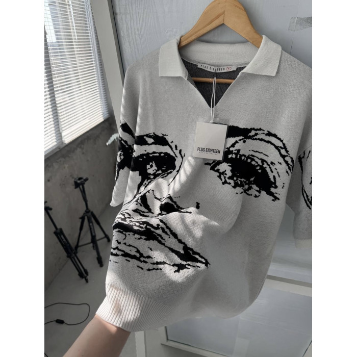 Oversize футболка з принтом