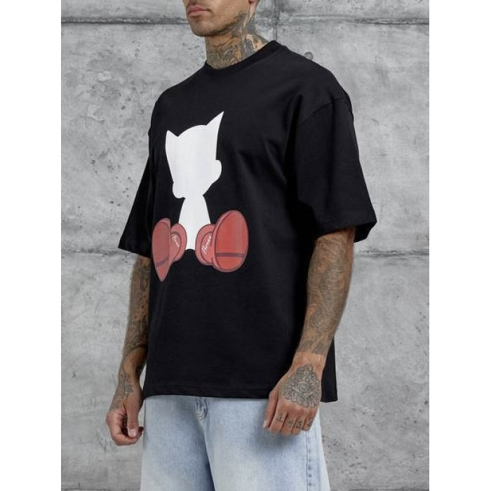 Oversize футболка з принтом
