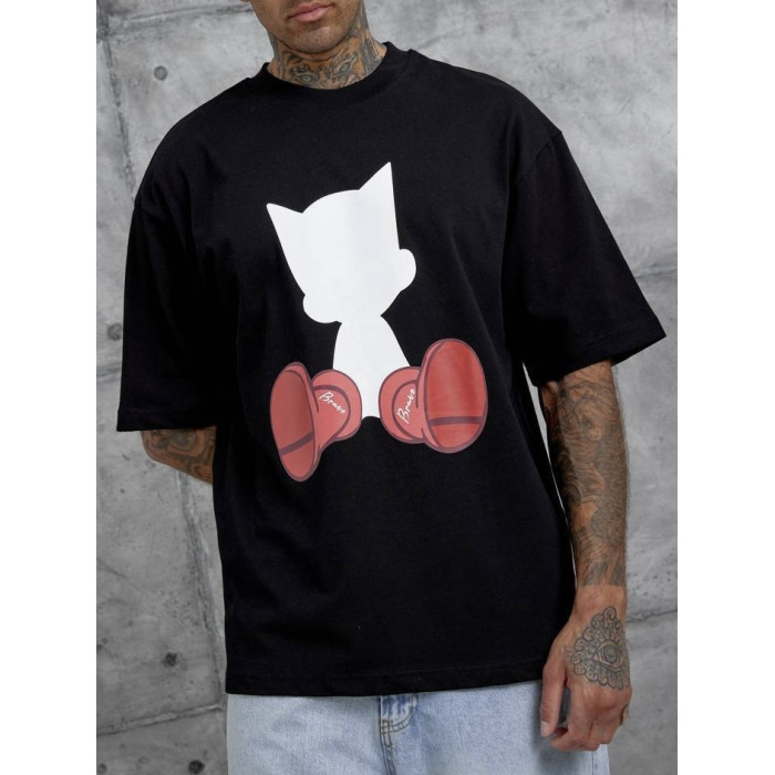 Oversize футболка з принтом