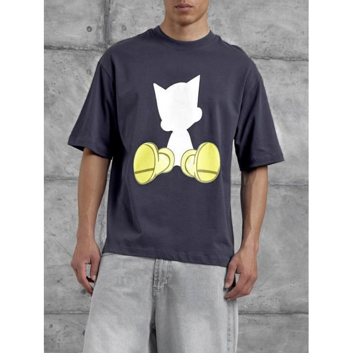 Oversize футболка з принтом
