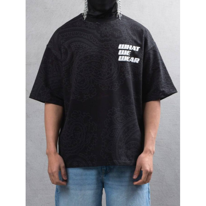Oversize футболка з принтом
