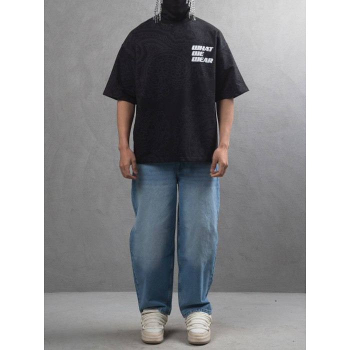 Oversize футболка з принтом