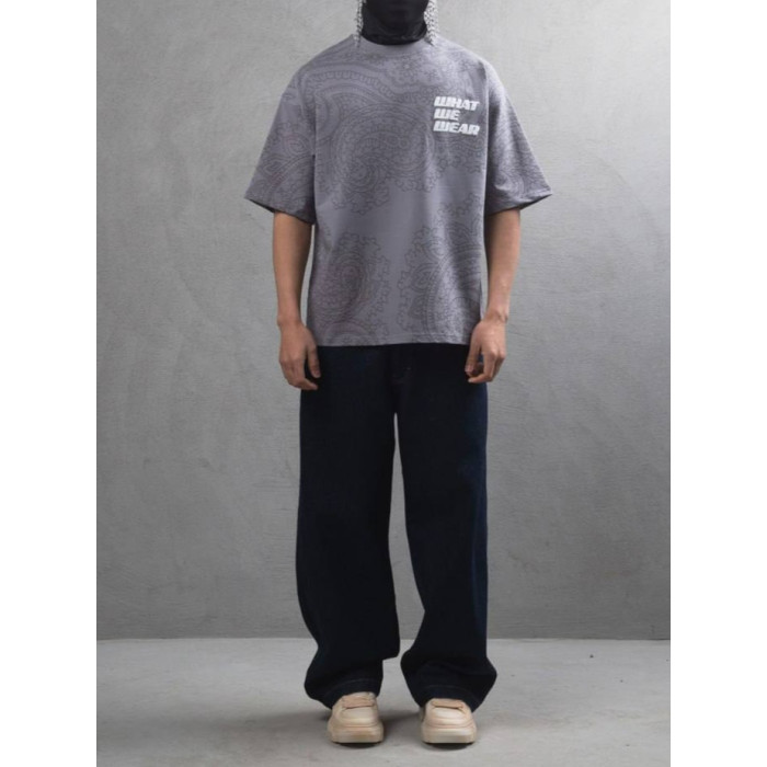 Oversize футболка з принтом