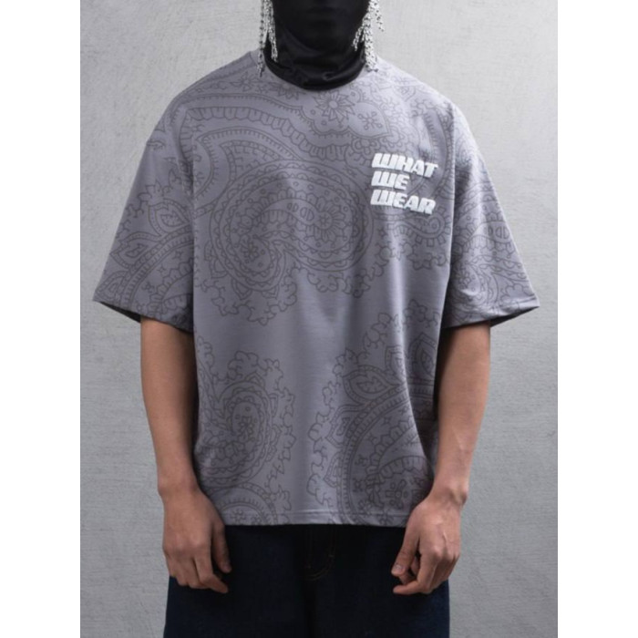 Oversize футболка з принтом