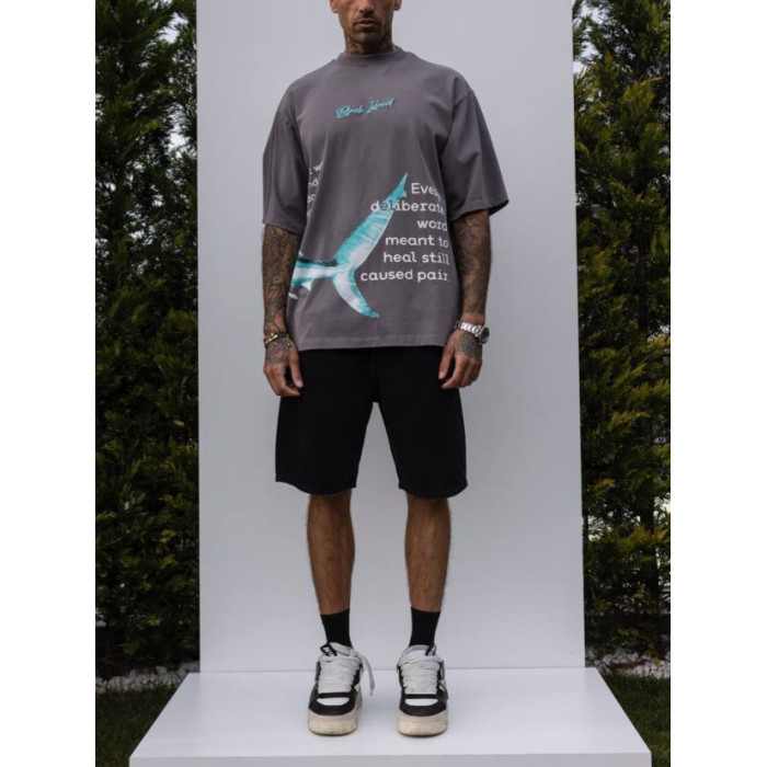 Oversize футболка з принтом