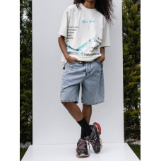 Oversize футболка з принтом