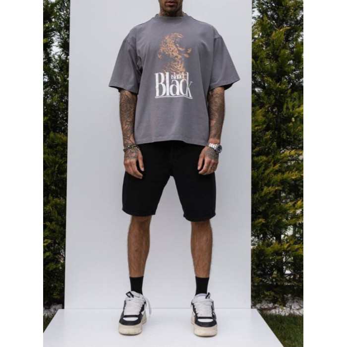 Oversize футболка з принтом