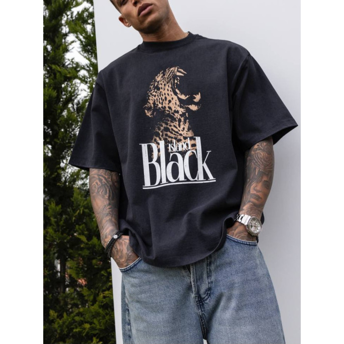 Oversize футболка з принтом