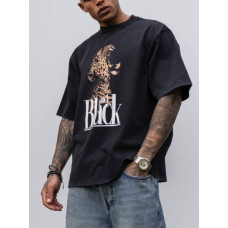Oversize футболка з принтом