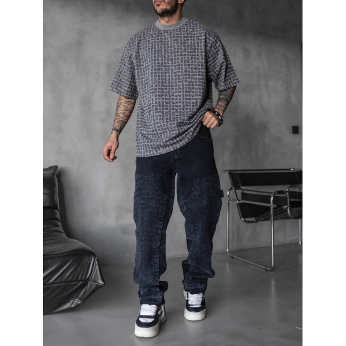 Oversize футболка з принтом