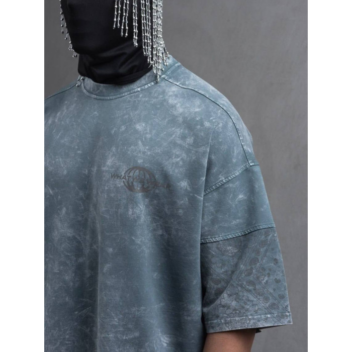 Oversize футболка з принтом