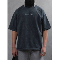 Oversize футболка з принтом