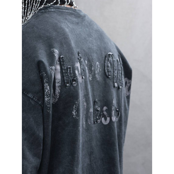 Oversize футболка з принтом