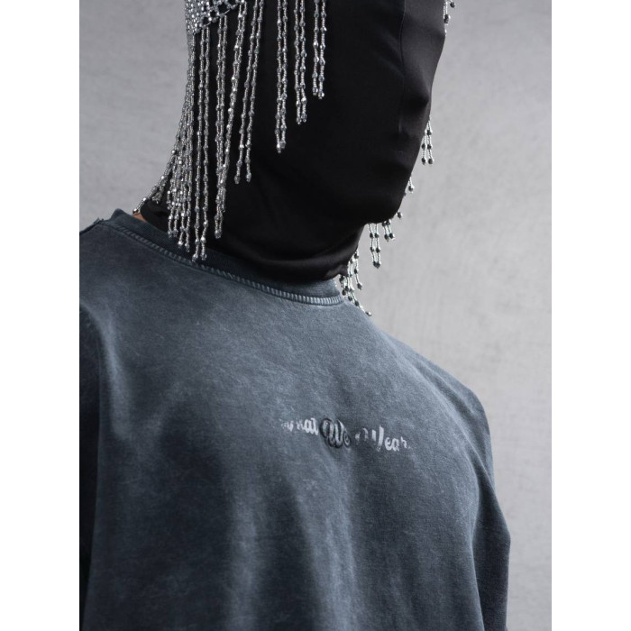 Oversize футболка з принтом