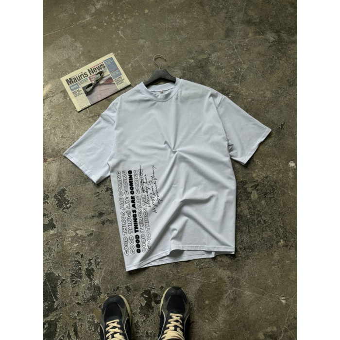 Oversize футболка з принтом