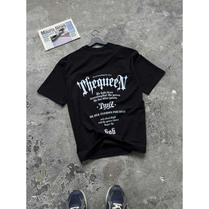 Oversize футболка з принтом