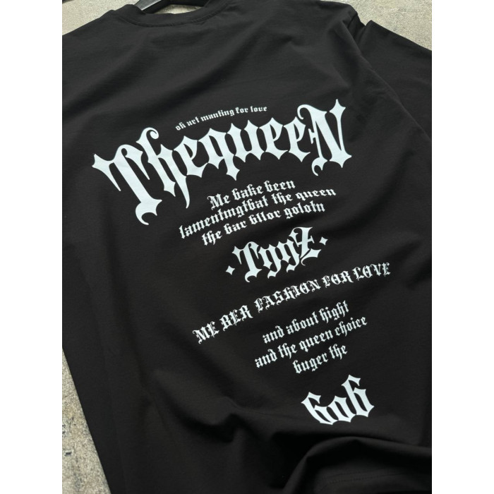 Oversize футболка з принтом