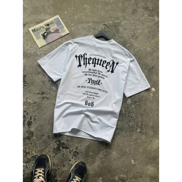 Oversize футболка з принтом