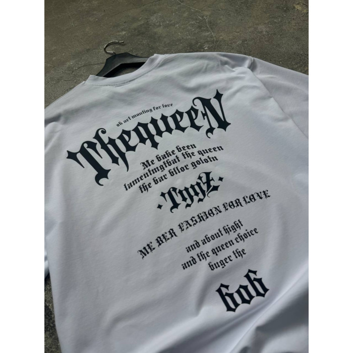Oversize футболка з принтом