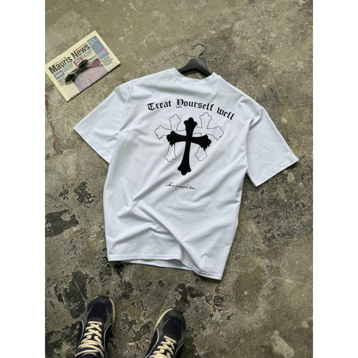 Oversize футболка з принтом