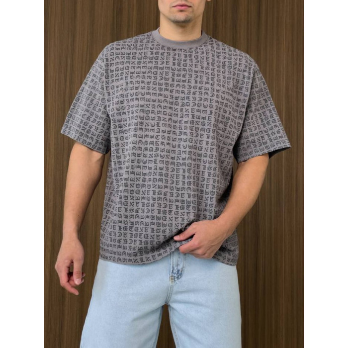 Oversize футболка з принтом