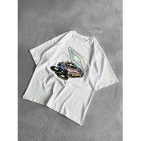 Oversize футболка з принтом