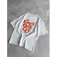 Oversize футболка з принтом