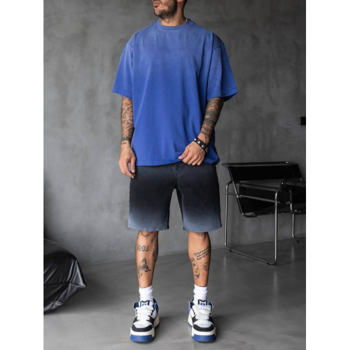 Oversize футболка з вивареної тканини