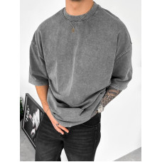 Oversize футболка з вивареної тканини