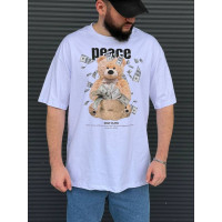Oversize футболка з принтом