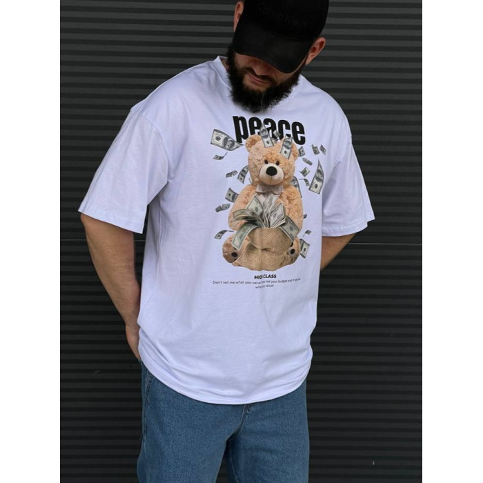 Oversize футболка з принтом