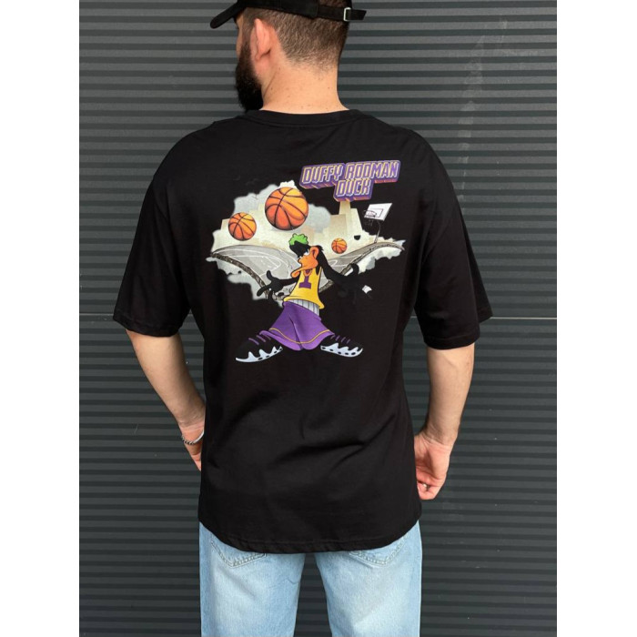 Oversize футболка з принтом
