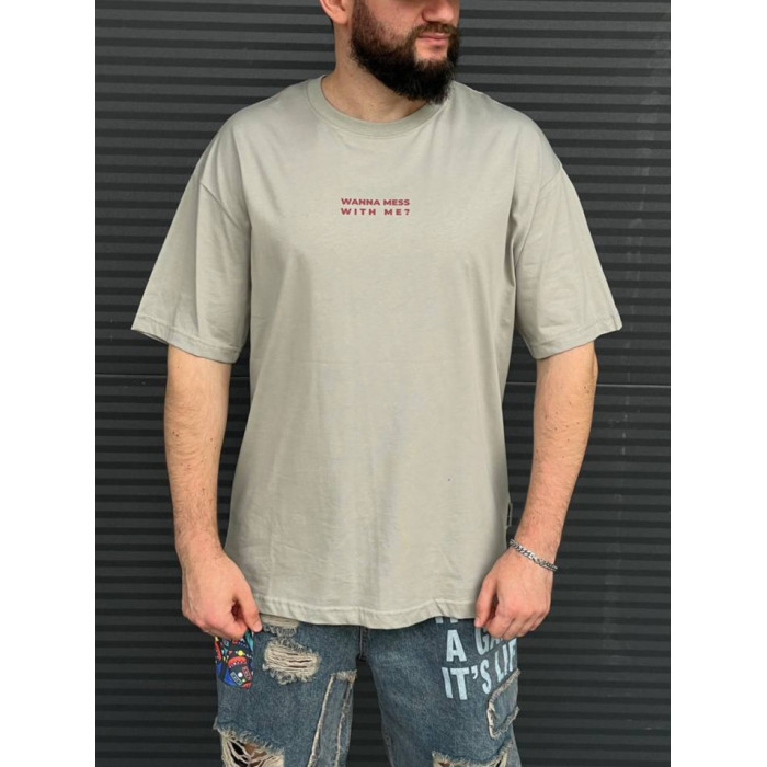 Oversize футболка з принтом