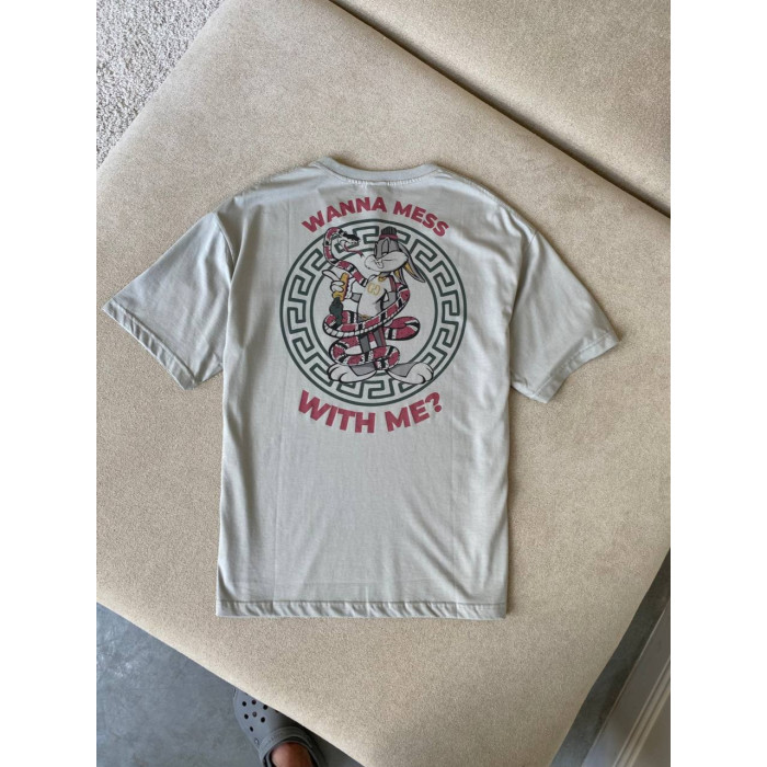 Oversize футболка з принтом