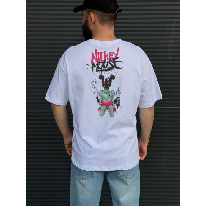 Oversize футболка з принтом